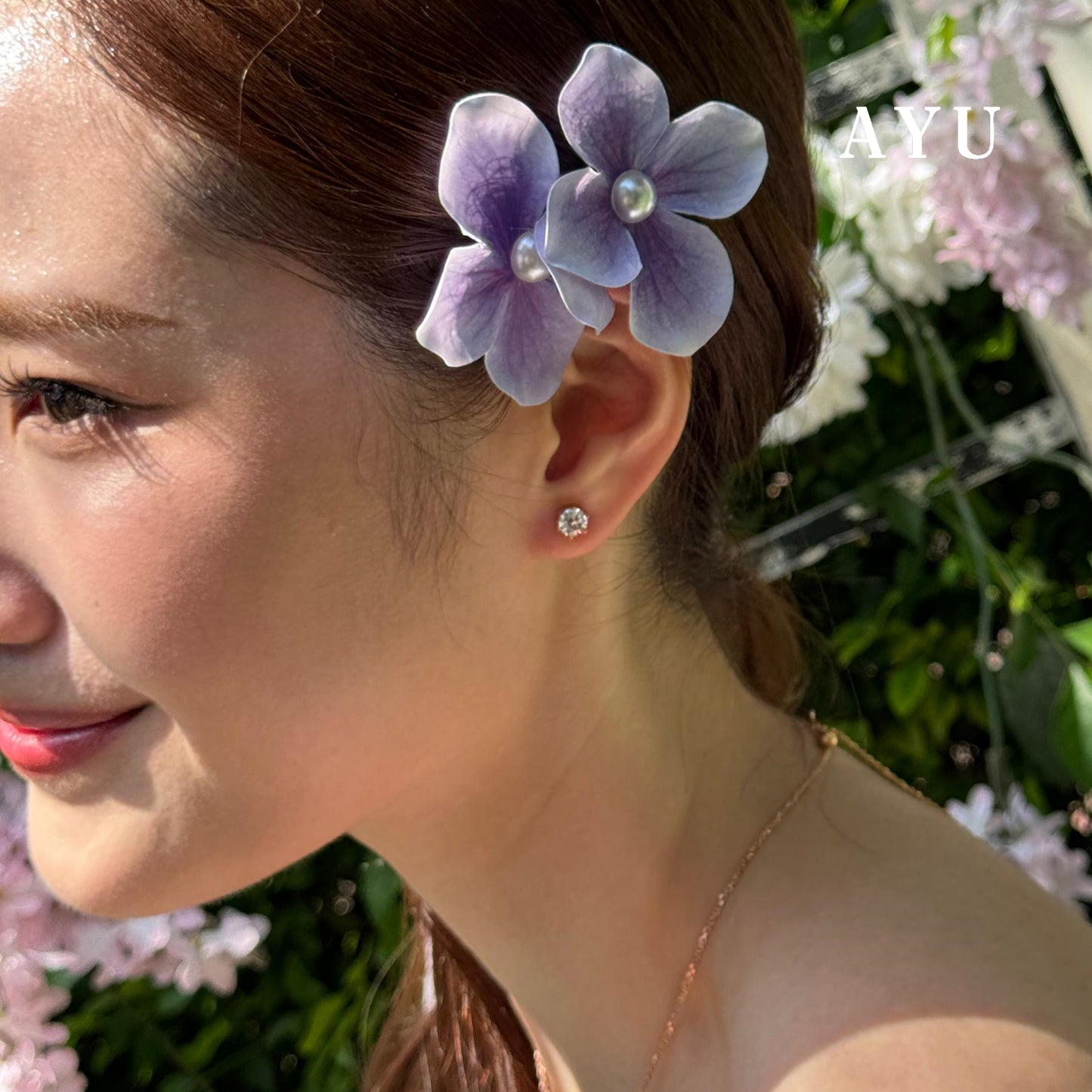 AYU Antng Emas Tindik - 6 Prong Studs 17K Rose Gold