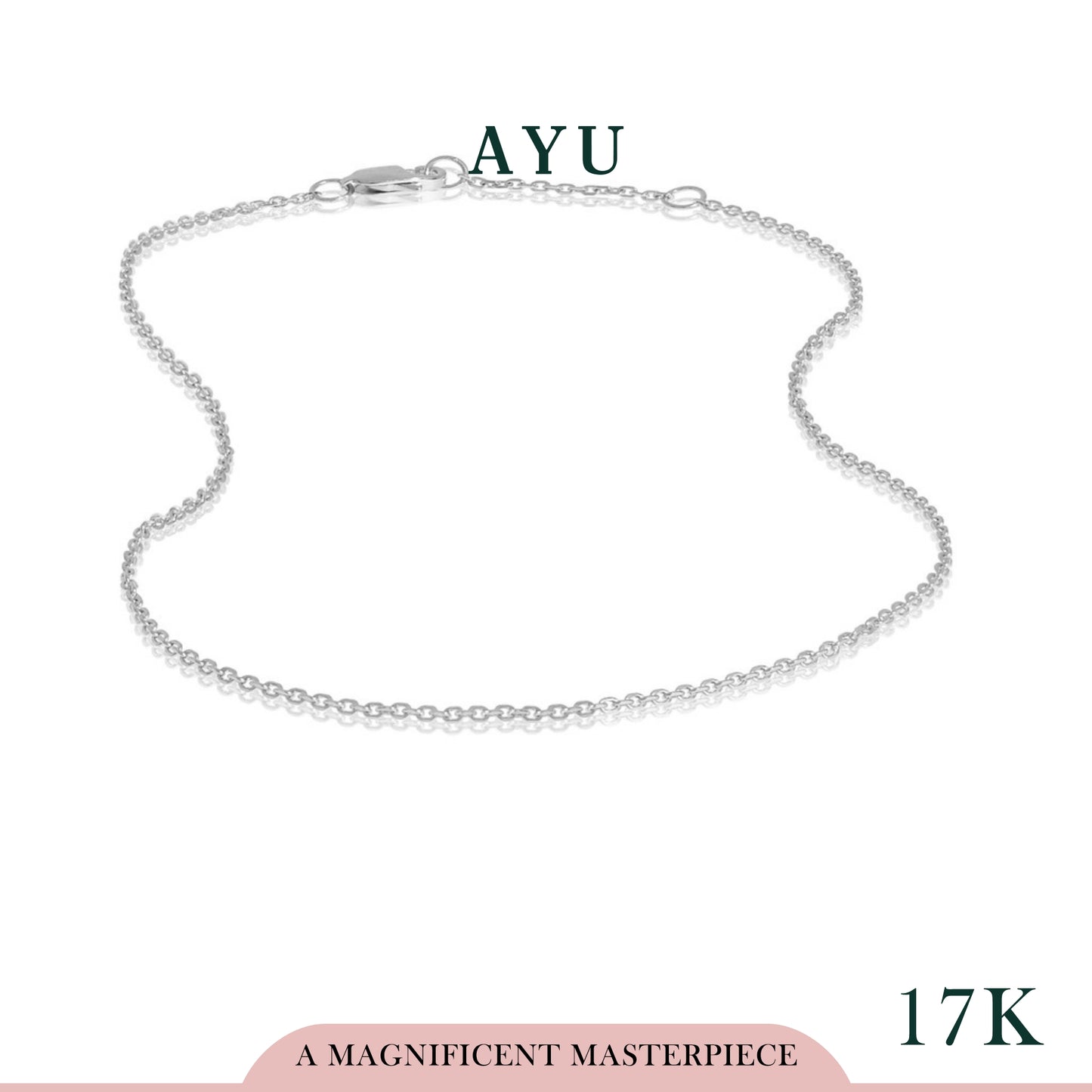 AYU Trixie Chain 17K White Gold