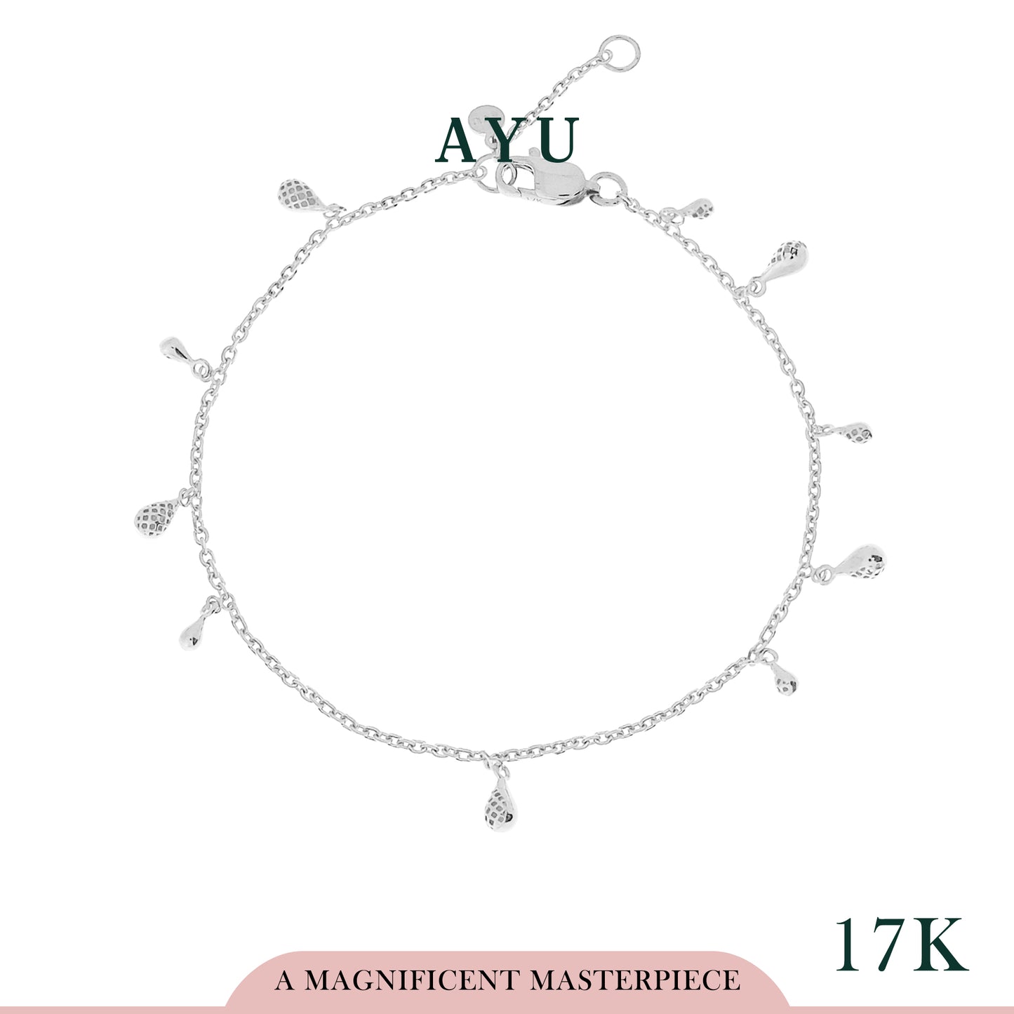 AYU Gelang Emas - Multi Gold Raindrops Bracelet 17k