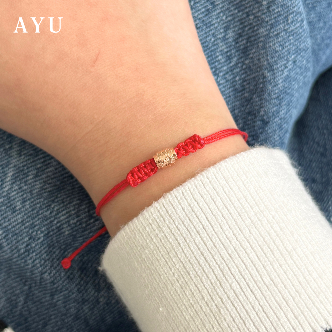AYU Gold Bling Wheel Charm 17k Rose Gold (A)
