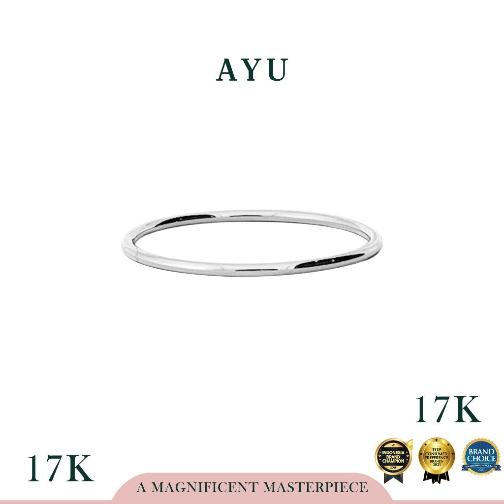 AYU Cincin Emas - Golden Benang Ring 17k White Gold