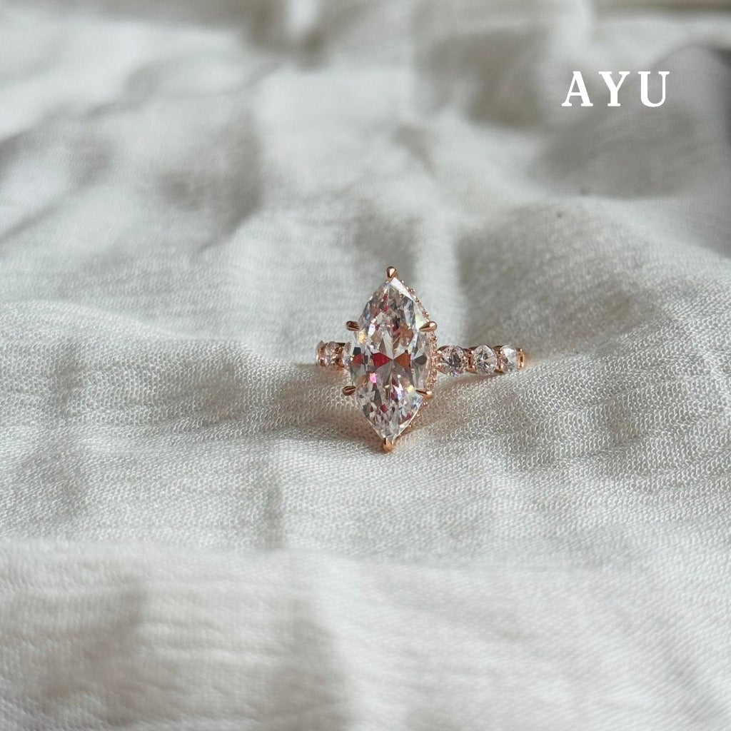 AYU Cincin Emas - The Ayu Selly Ring 17k Rose Gold