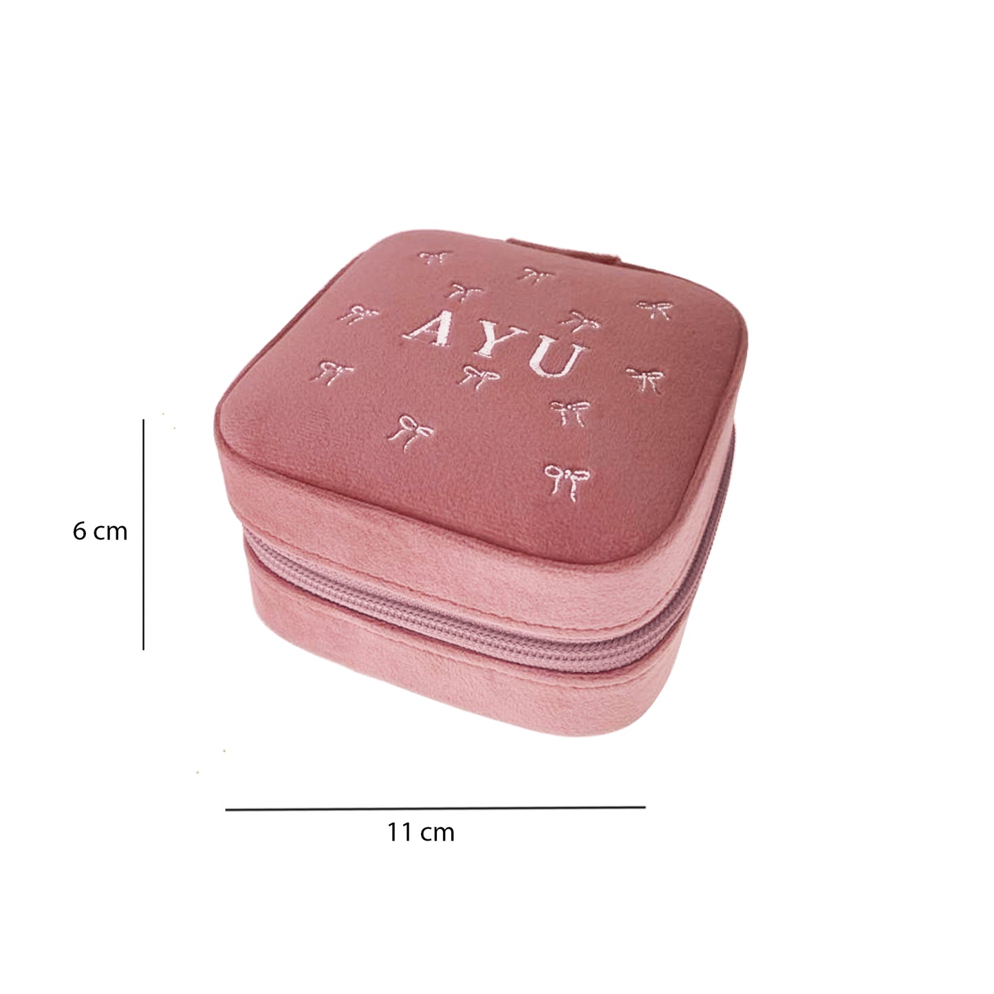 AYU Kotak Perhiasan - Ribbon Velvet Jewellery Box