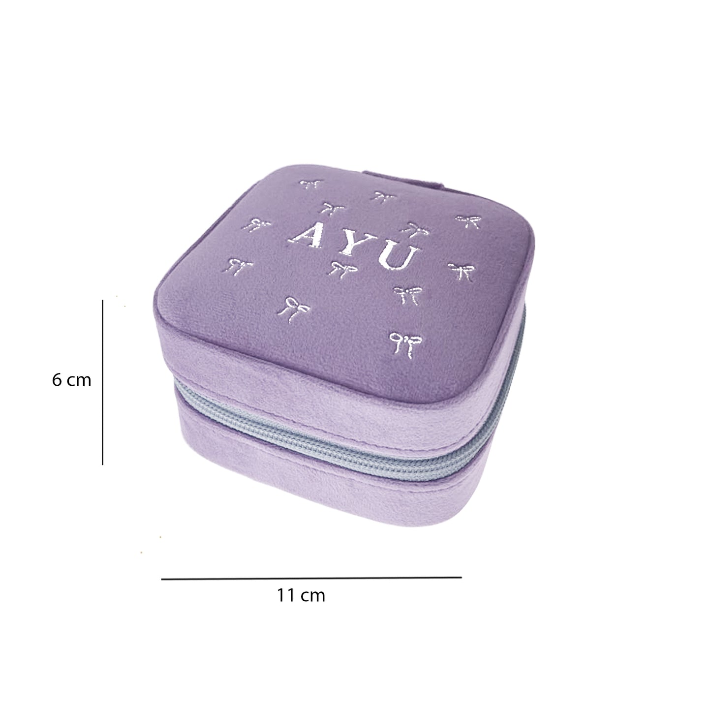 AYU Kotak Perhiasan - Ribbon Velvet Jewellery Box