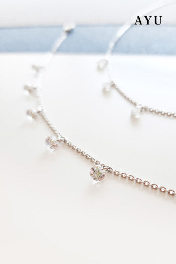 AYU Gelang Emas - 5 Candy Pop Chain Bracelet 17K White Gold