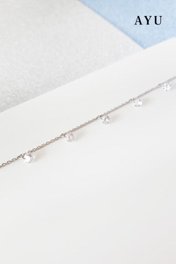 AYU Gelang Emas - 5 Candy Pop Chain Bracelet 17K White Gold