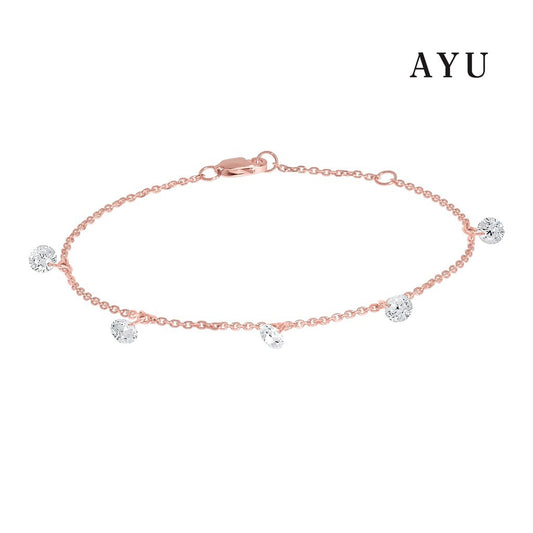 AYU 5 Candy Pop Chain Bracelet 17K Rose Gold