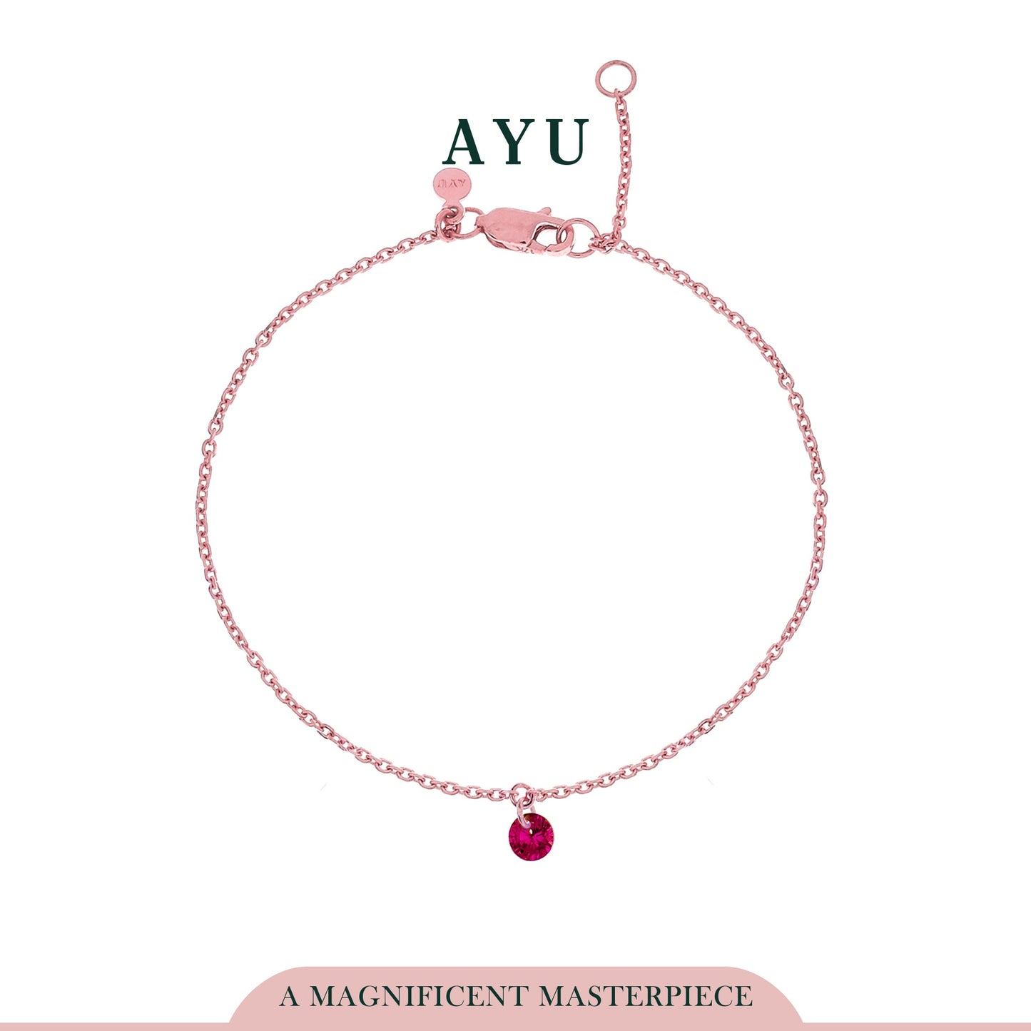 AYU Candy pop Chain Bracelet 17K Rose Gold