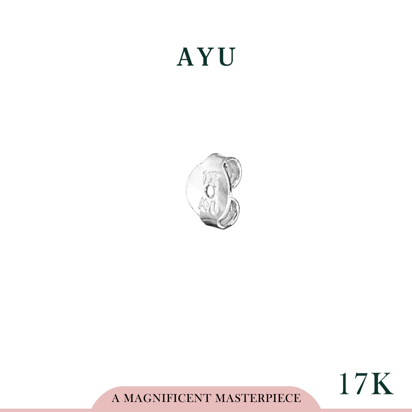 AYU Ulir Anting Emas 17k White Gold