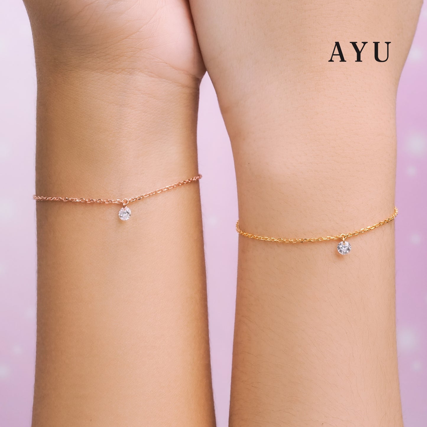 AYU Candy Pop Chain Bracelet 16k Yellow Gold