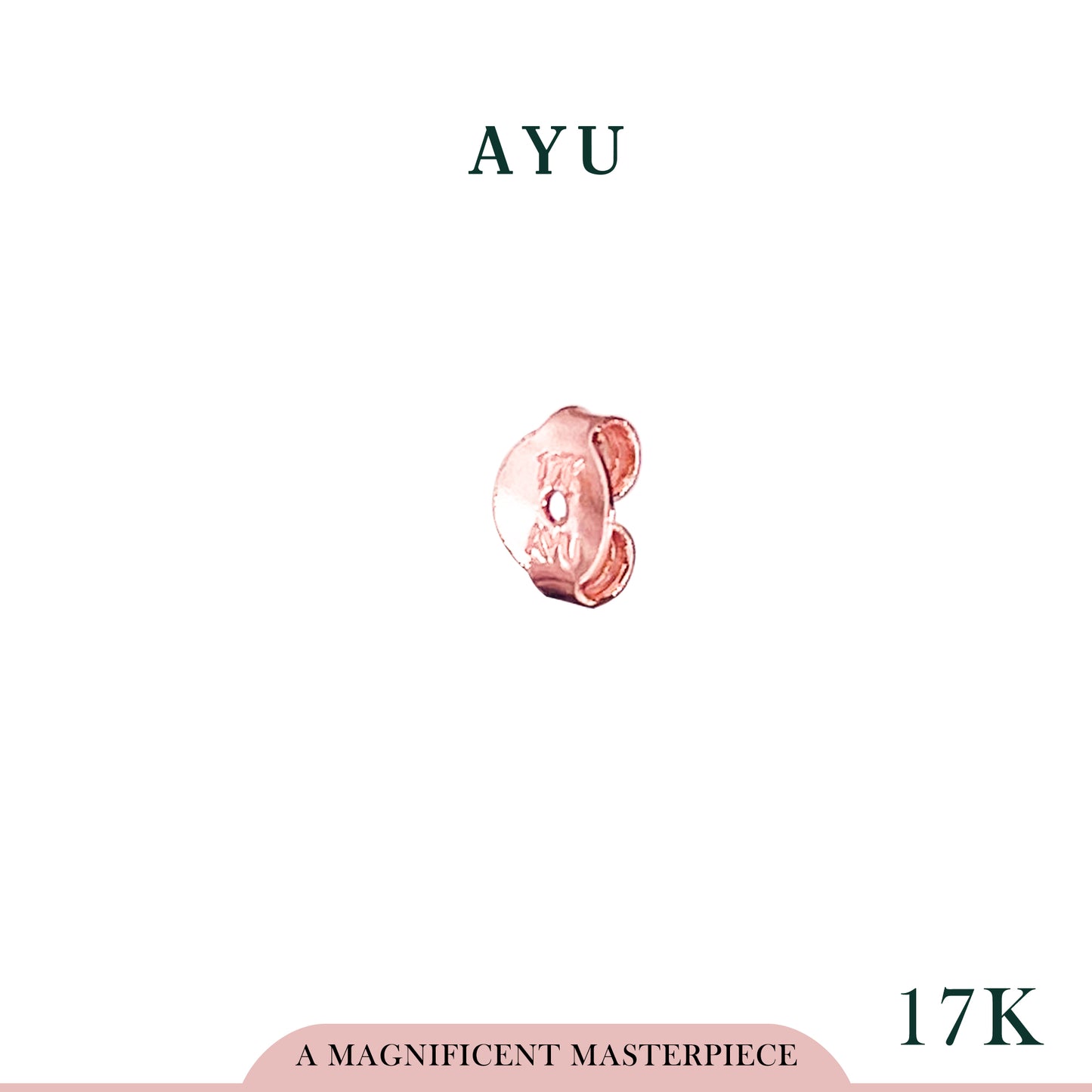 AYU Ulir Anting Emas 17k Rose Gold