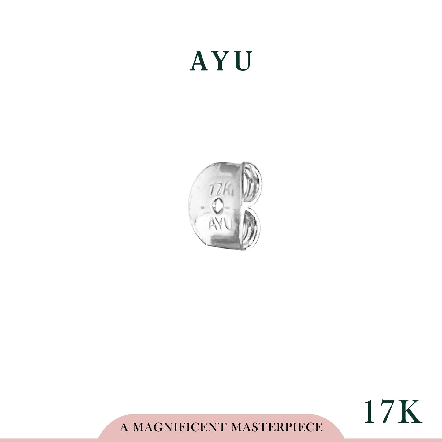 AYU Ulir Anting Emas 17k White Gold