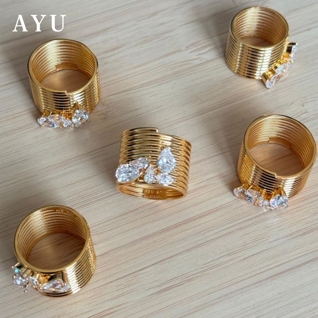 AYU Cincin Emas - Cleopatra Ring 16k Yellow Gold