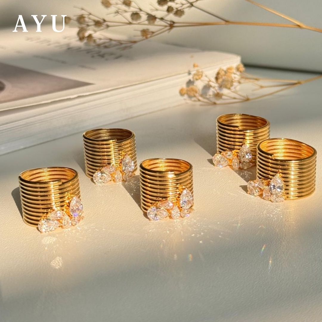 AYU Cincin Emas - Cleopatra Ring 16k Yellow Gold