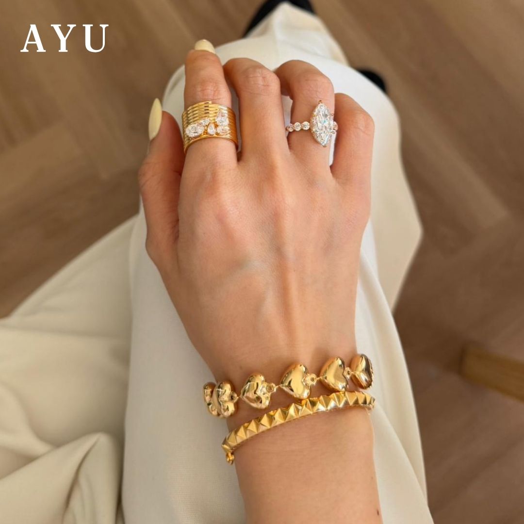 AYU Cincin Emas - Cleopatra Ring 16k Yellow Gold
