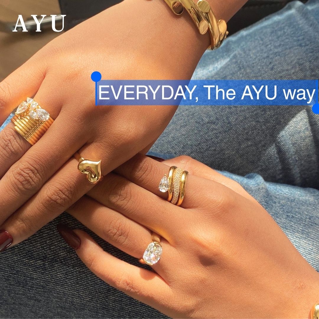 AYU Cincin Emas - Cleopatra Ring 16k Yellow Gold