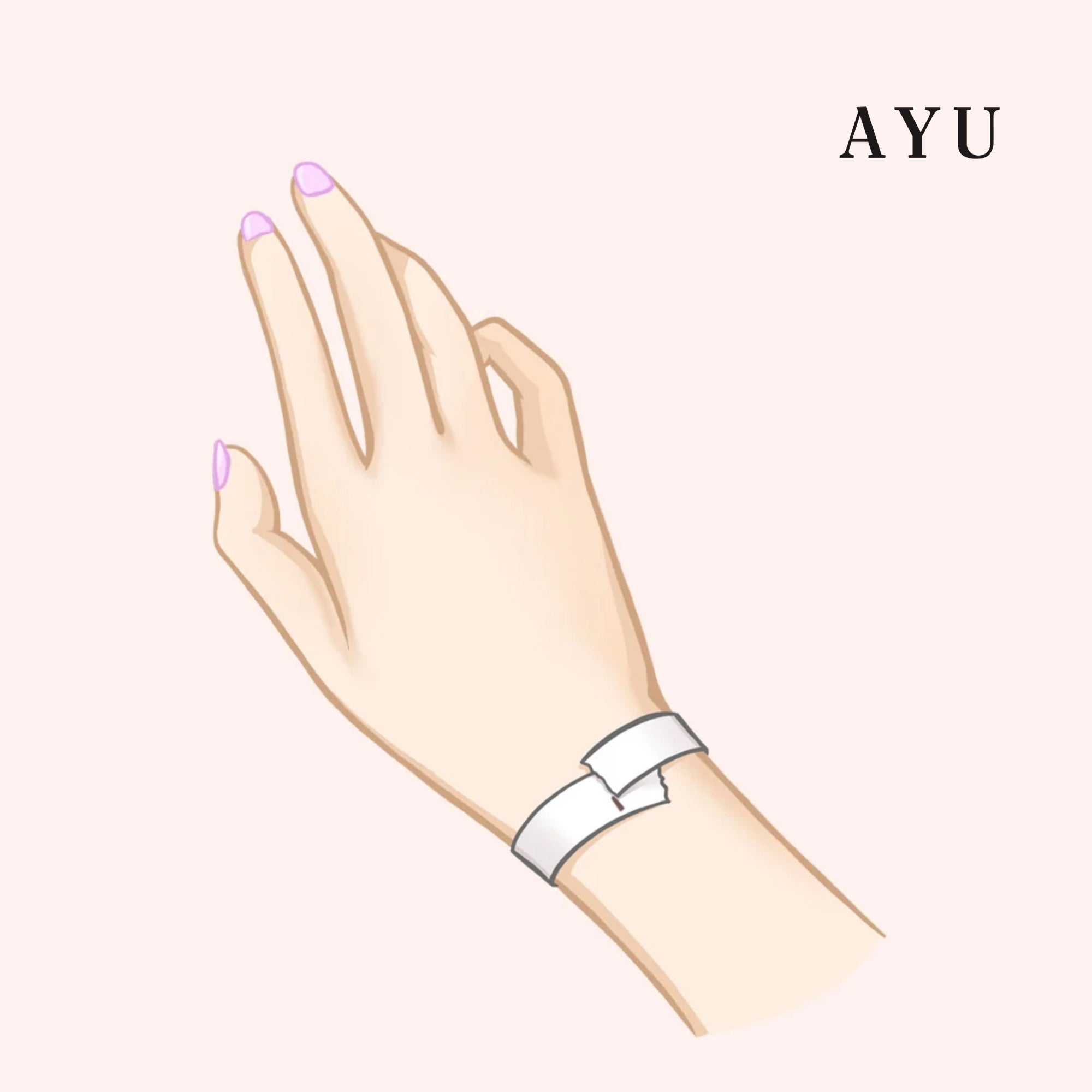 AYU 8 Candy pop Chain Bracelet Rainbow 17k Rose Gold
