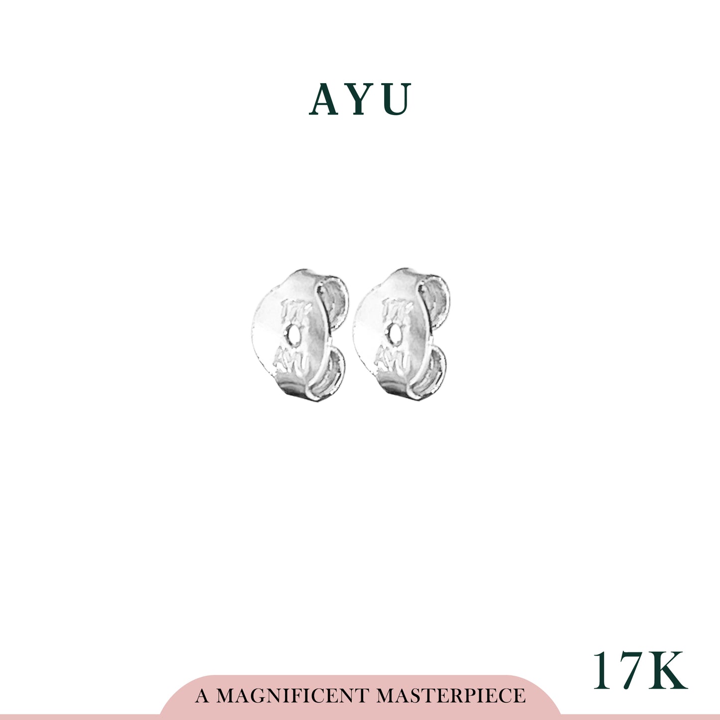 AYU Ulir Anting Emas 17k White Gold