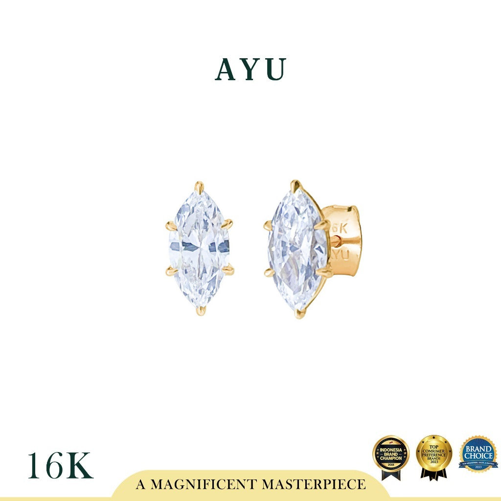 AYU Anting Emas - Selly Studs 16k Yellow Gold