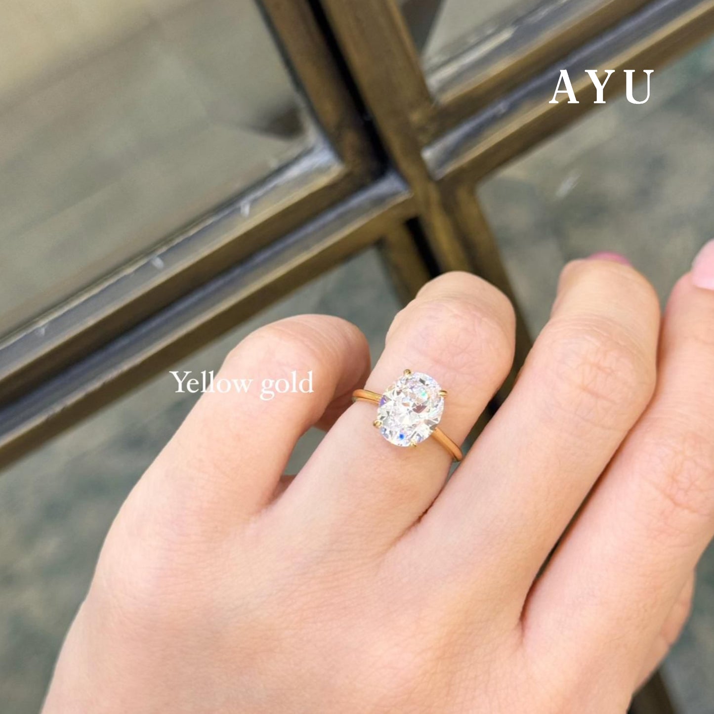 The AYU Djudju Solitaire Ring 16k Yellow Gold