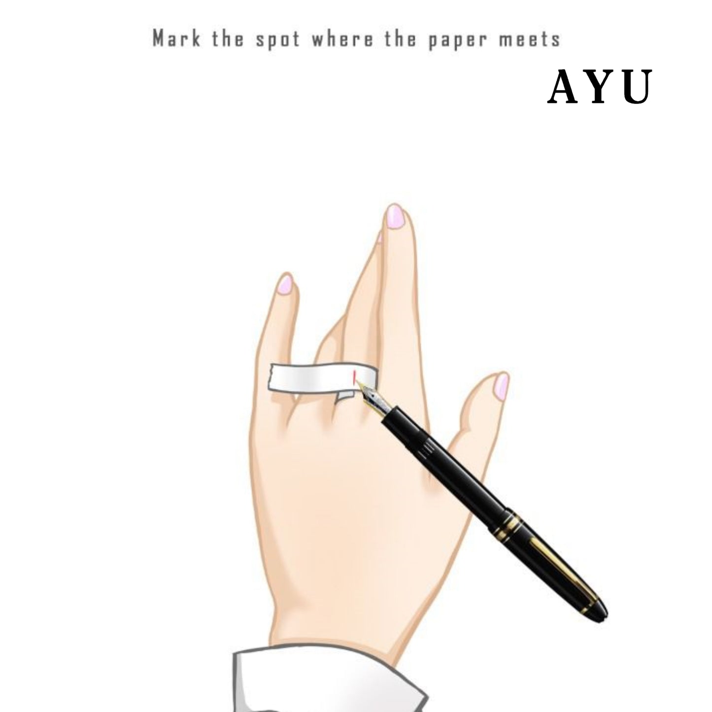 AYU Cincin Emas - Round Solitaire Bamboo 17K White Gold