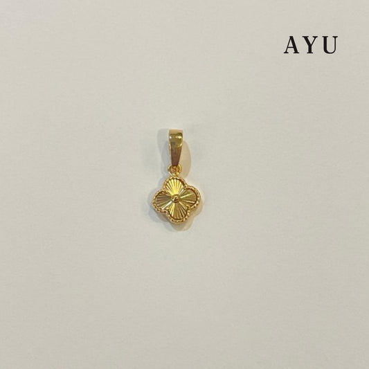 AYU Clover Bling Pendant 16k Yellow Gold