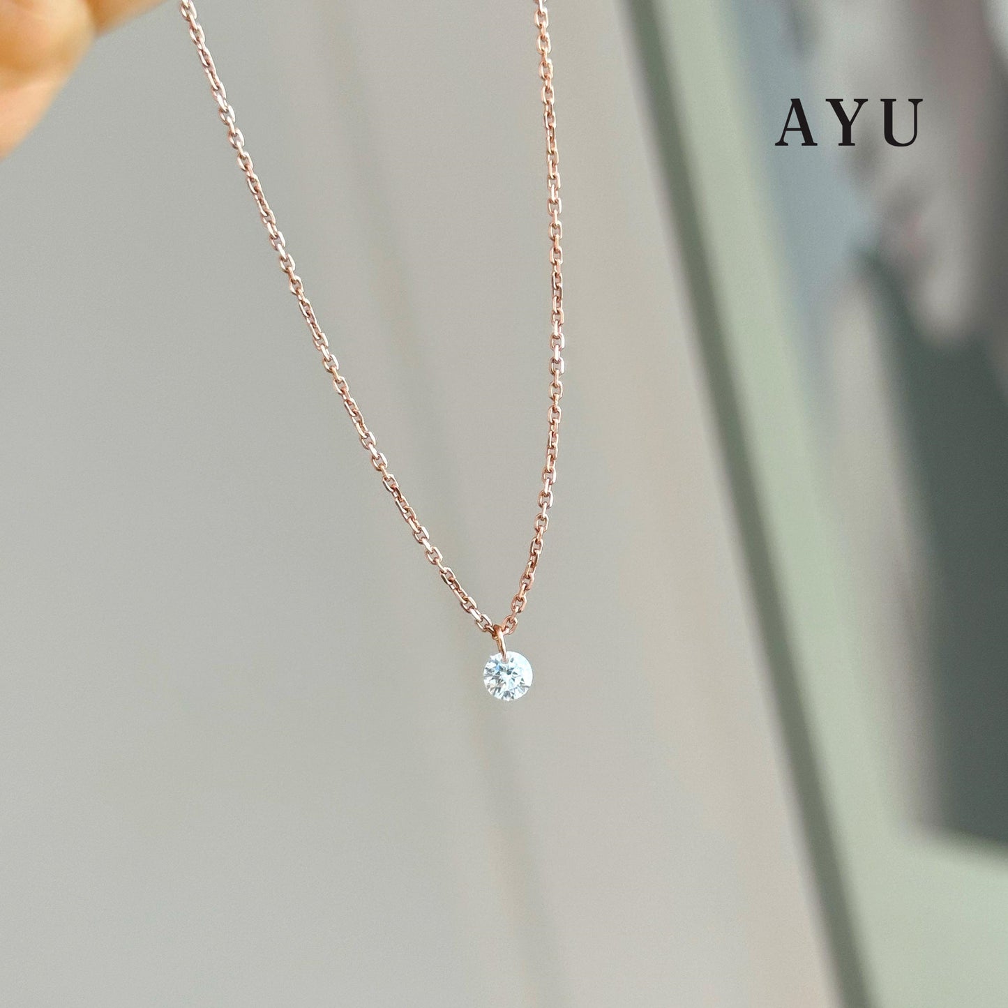AYU Candy Pop Chain Necklace 17K Rose Gold