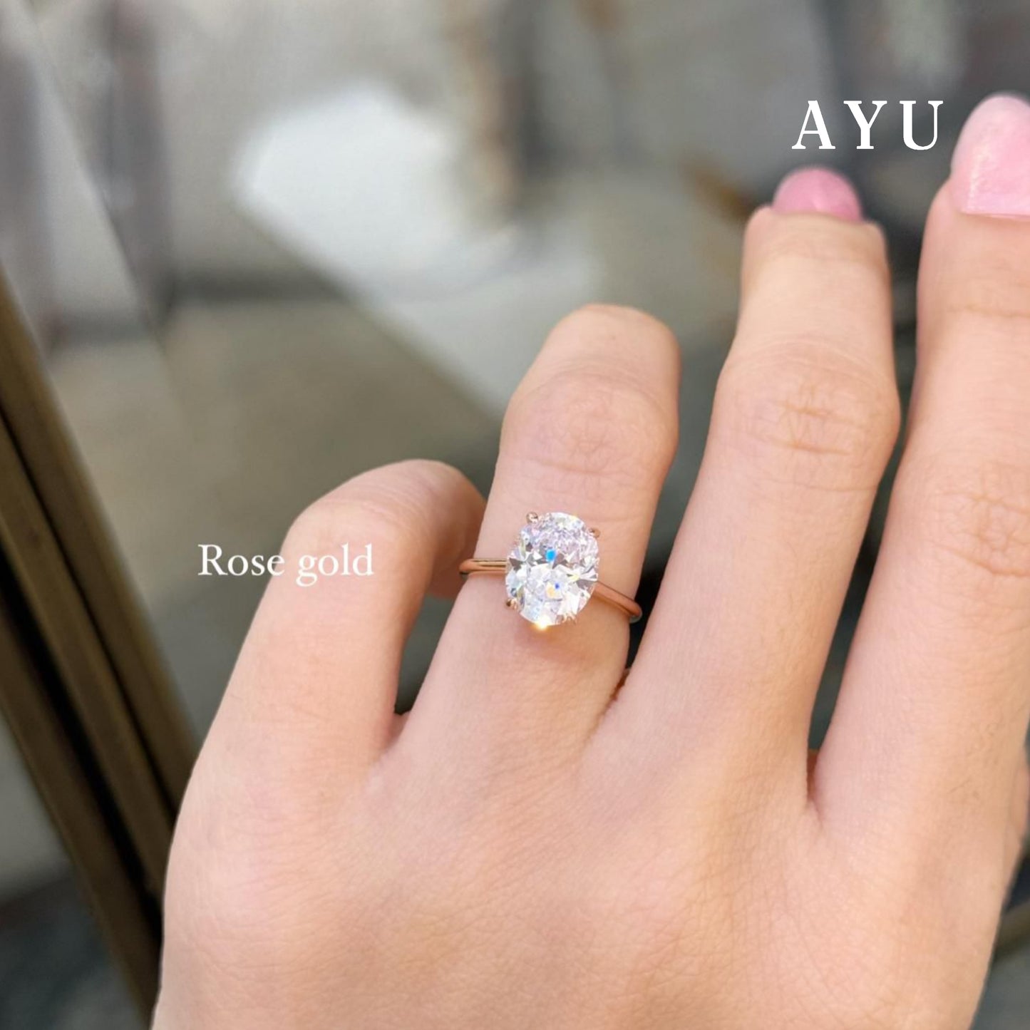 The AYU Djudju Solitaire Ring 17k Rose Gold