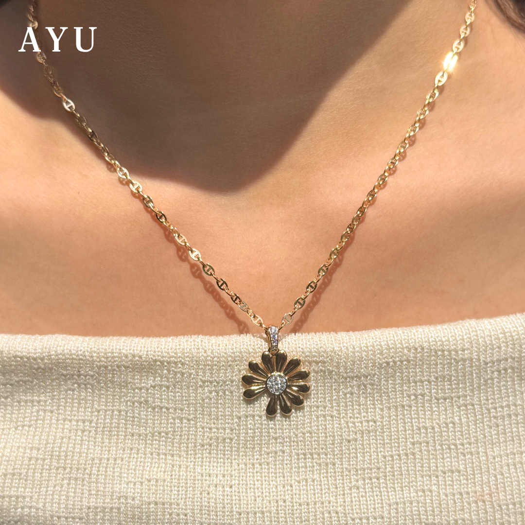 AYU Kalung Emas - Hemmy Necklace 17k Rose Gold