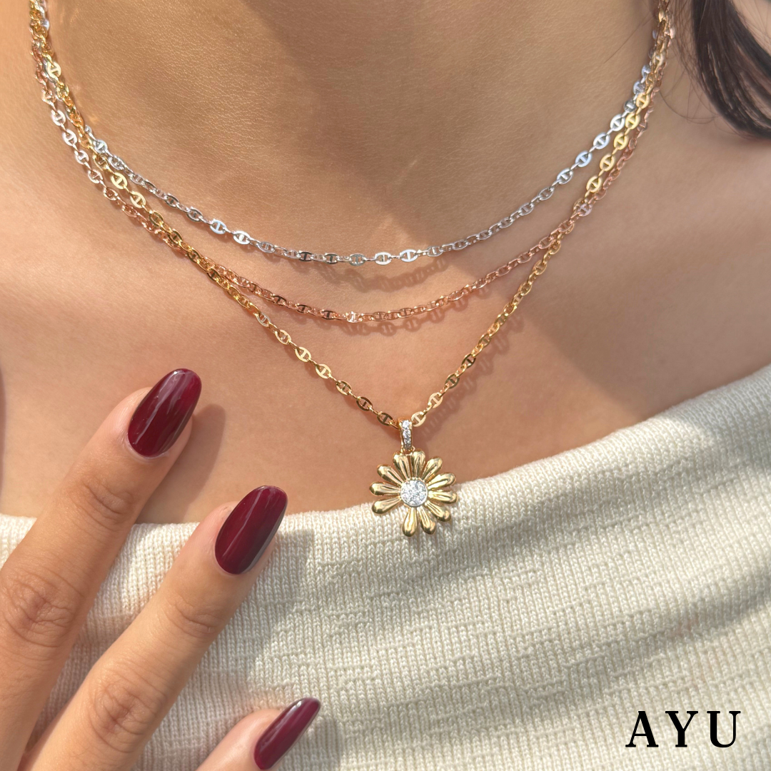 AYU Kalung Emas - Hemmy Necklace 17k Rose Gold
