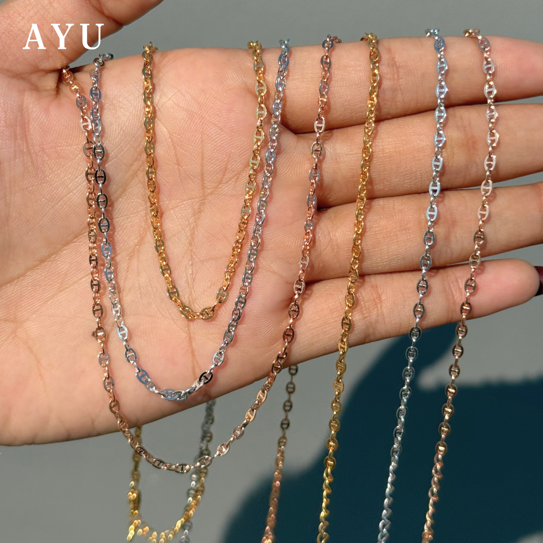 AYU Kalung Emas - Hemmy Necklace 17k Rose Gold