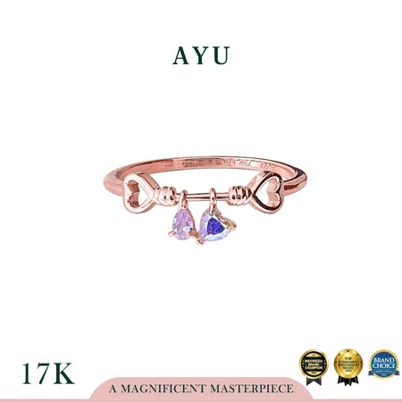 AYU Cincin Emas - Magical Love Connection Ring 17k Rose Gold