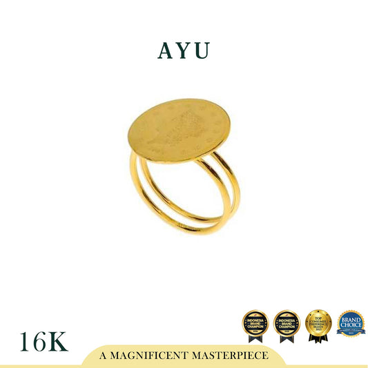 AYU Dollar Coil Ring 16K Yellow Gold