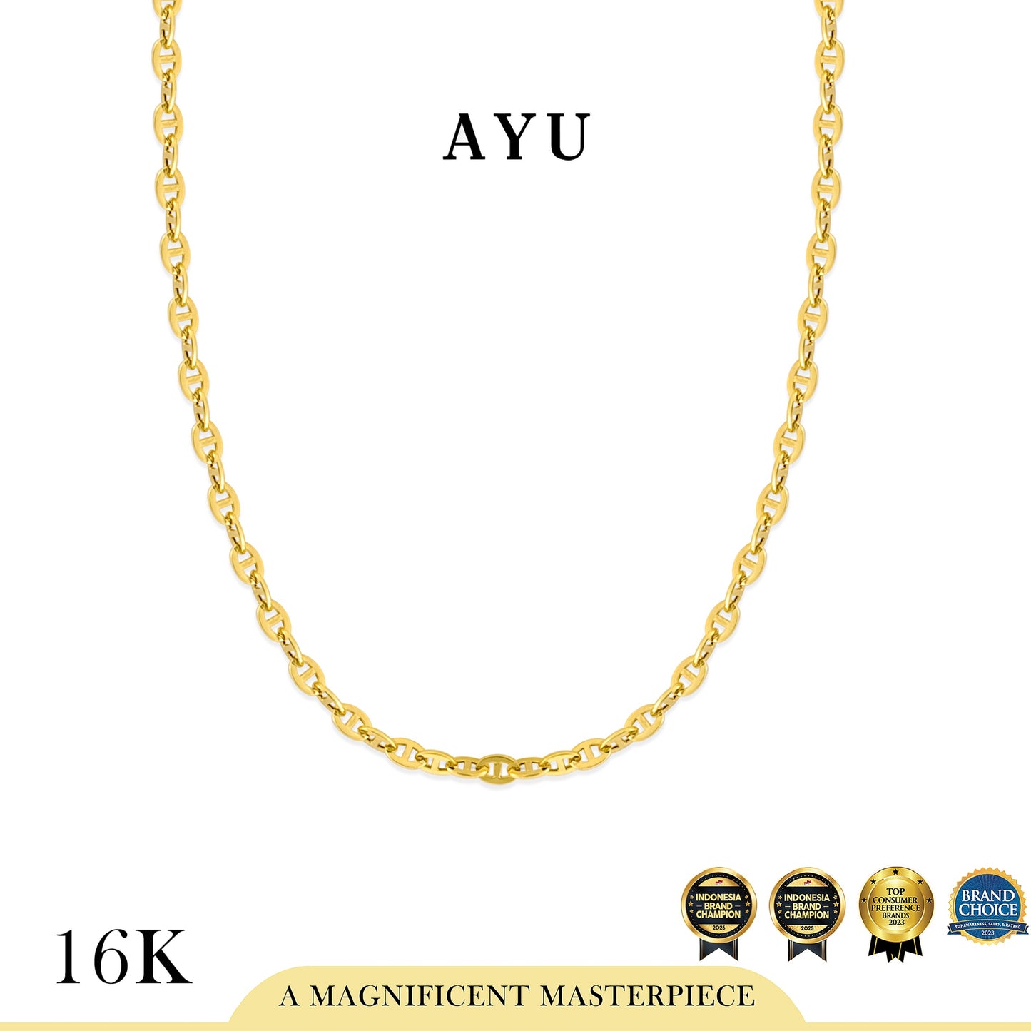 AYU Kalung Emas - Hemmy Necklace 16k Yellow Gold
