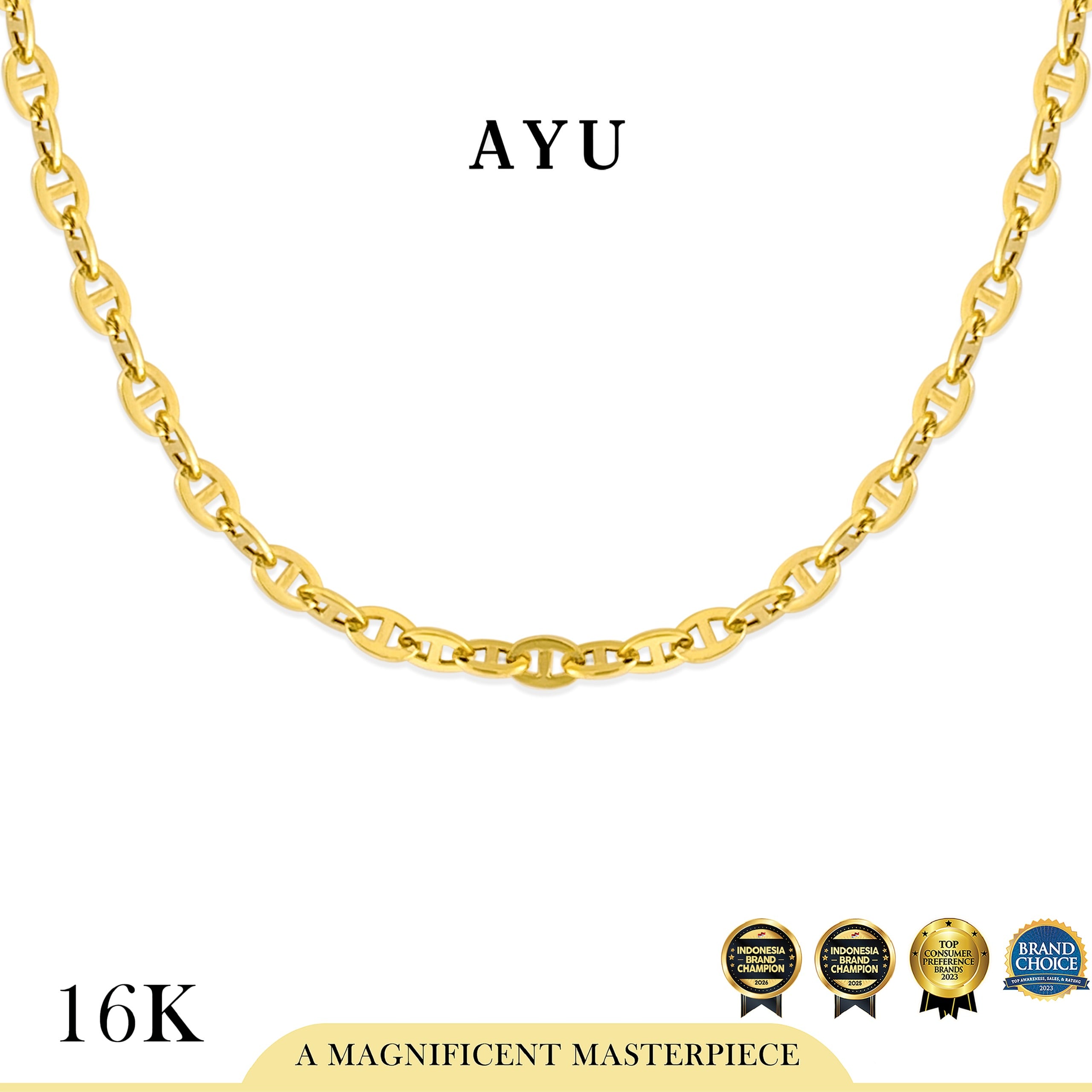 AYU Kalung Emas - Hemmy Necklace 16k Yellow Gold