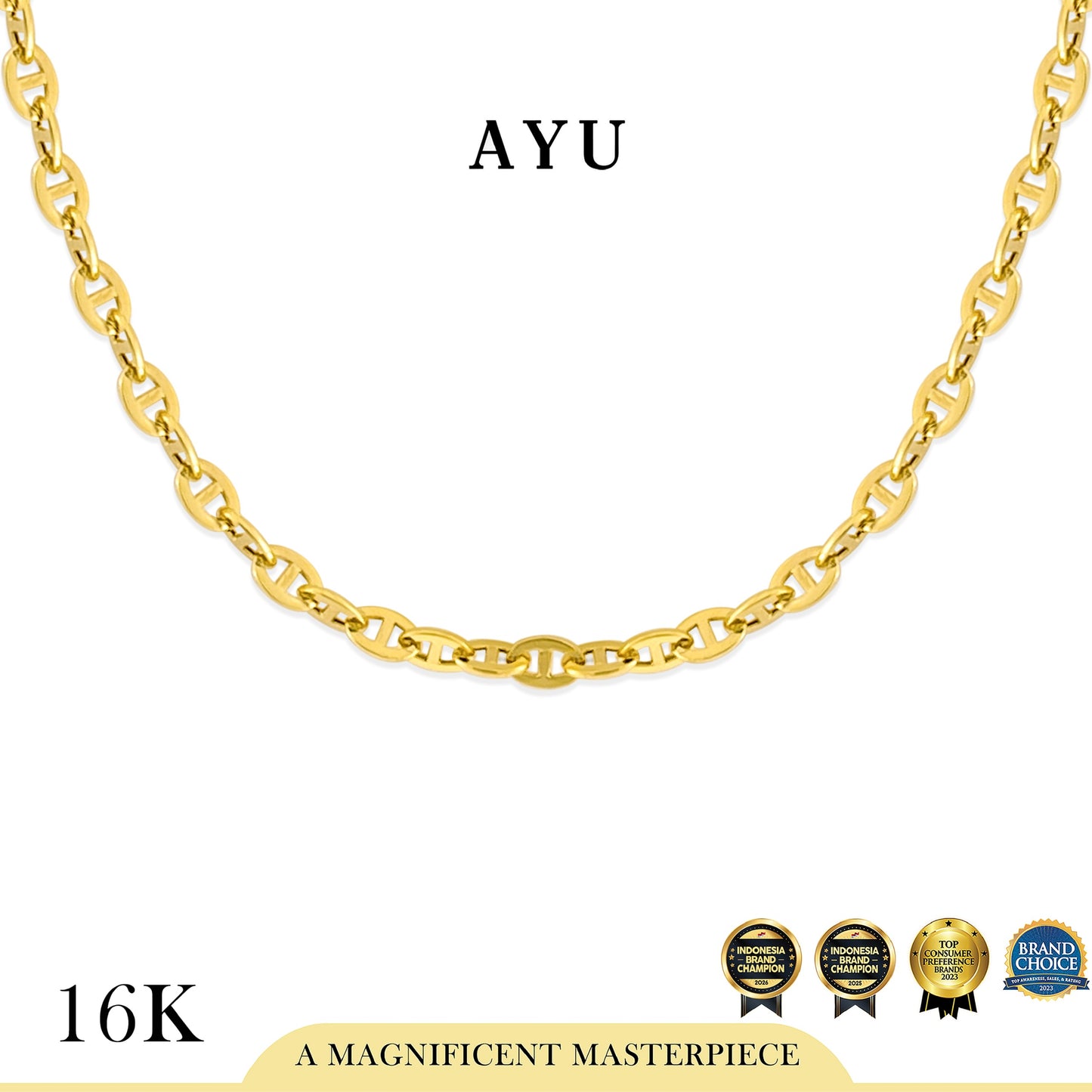 AYU Kalung Emas - Hemmy Necklace 16k Yellow Gold