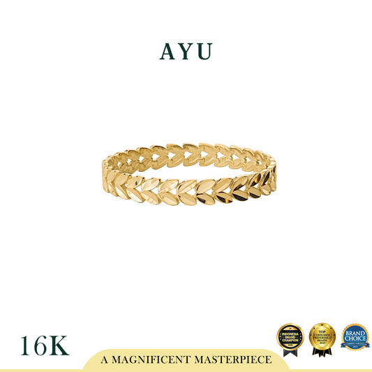 AYU Cincin Emas - Angel Vine Eternity Ring 16k Yellow Gold