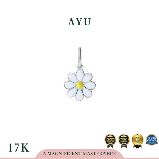 AYU Liontin Emas - Daisy Darling Pendant 17k White Gold