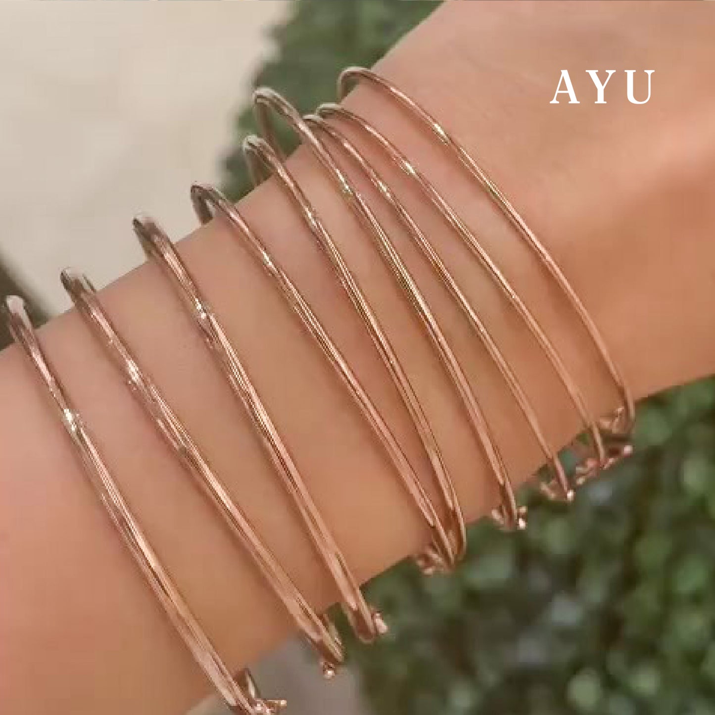 AYU Gelang Emas - Gold Wire Bangle #4 16k Yellow Gold
