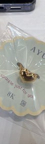 AYU Bonbon Heart Ring 8k Yellow Gold R.8