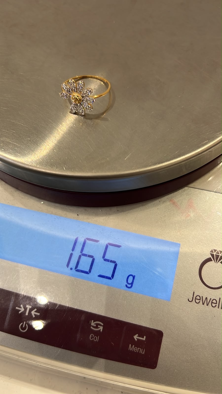 AYU G Daisy Ring 8k Yellow Gold R.18