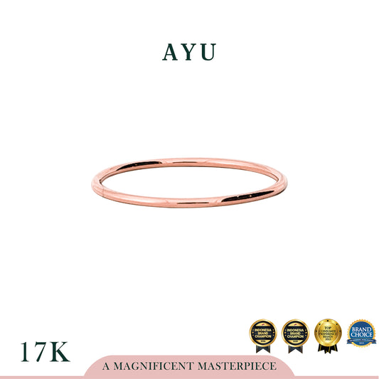 AYU Cincin Emas - Golden Benang Ring 17k Rose Gold