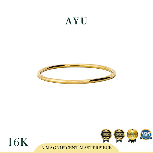 AYU Cincin Emas - Golden Benang Ring 16k Yellow Gold