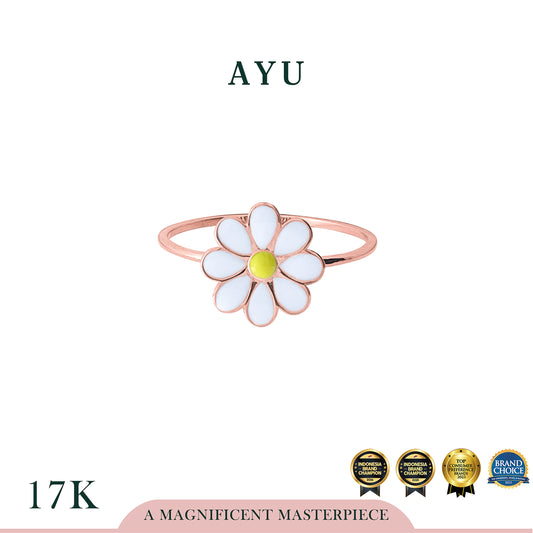 AYU Cincin Emas - Daisy Darling Ring 17k Rose Gold