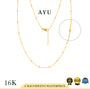 AYU Kalung Emas - Spaced Mini Boba Necklace 16k Yellow Gold
