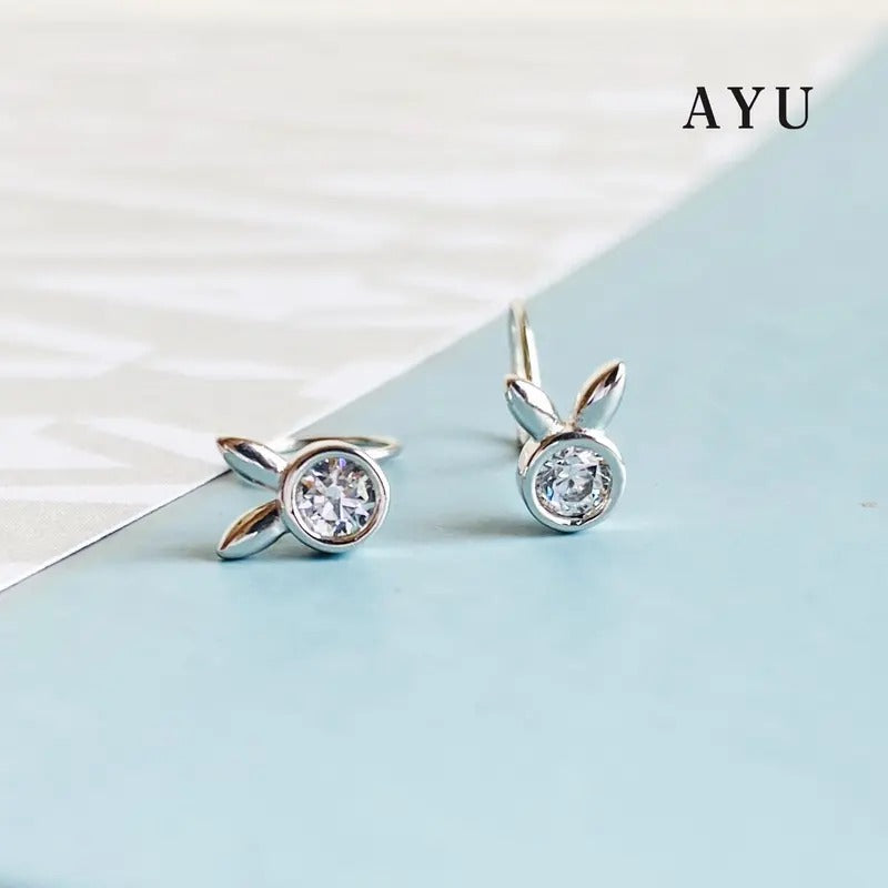 AYU Anting Emas - Bunny Round Loop Earring 17K Rose Gold