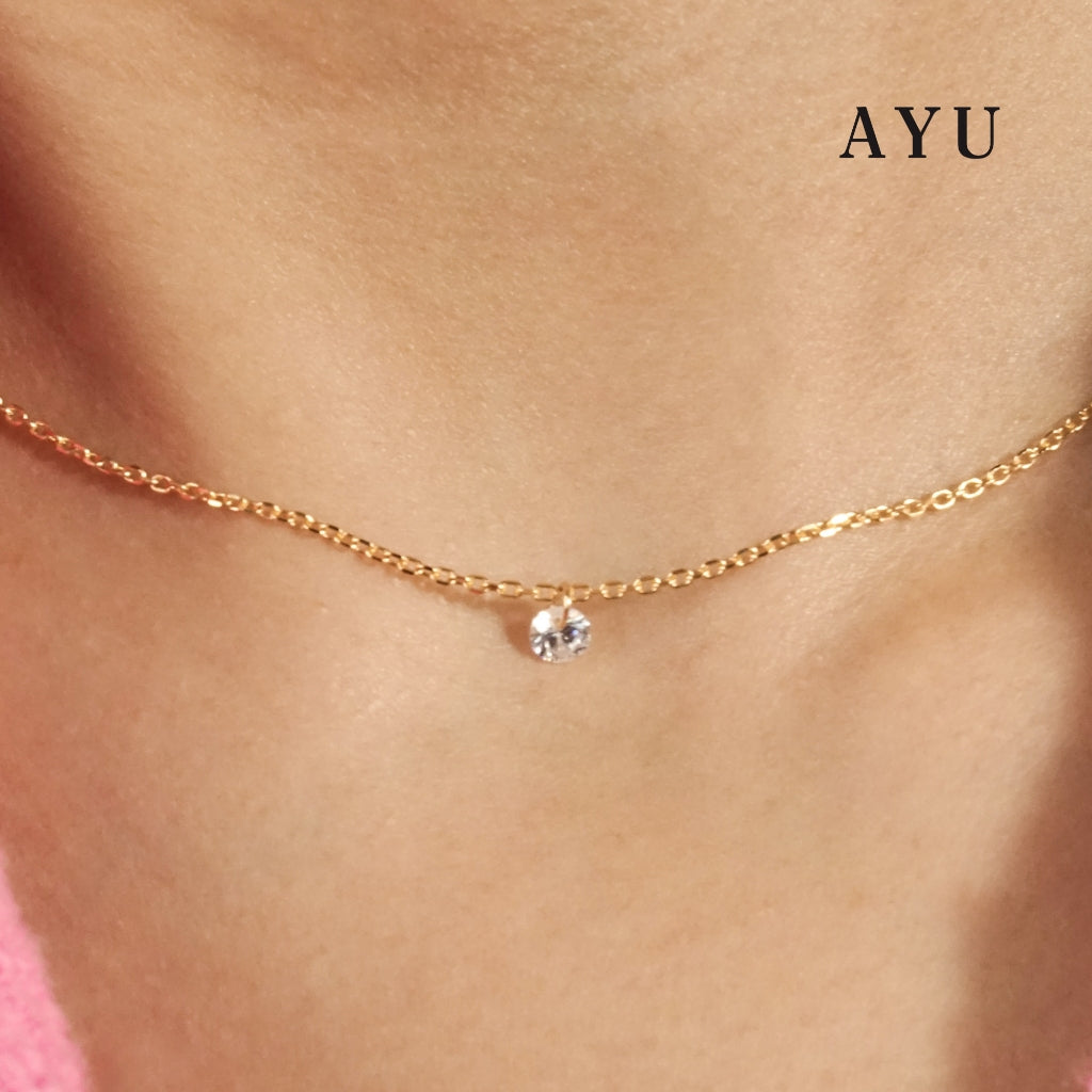 AYU Kalung Emas Korea - Candy Pop Chain Necklace 16k Yellow Gold