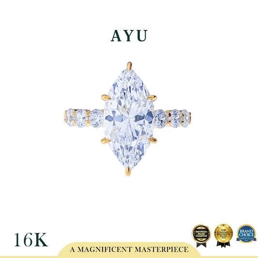 AYU Cincin Emas - The Ayu Selly Ring 16k Yellow Gold