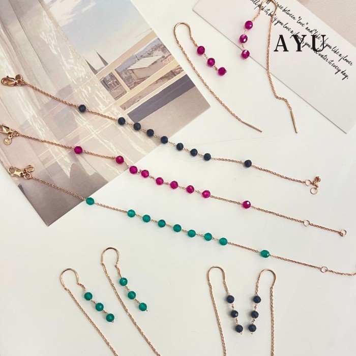 AYU Gelang Emas - Beads Bracelet 16k Yellow Gold