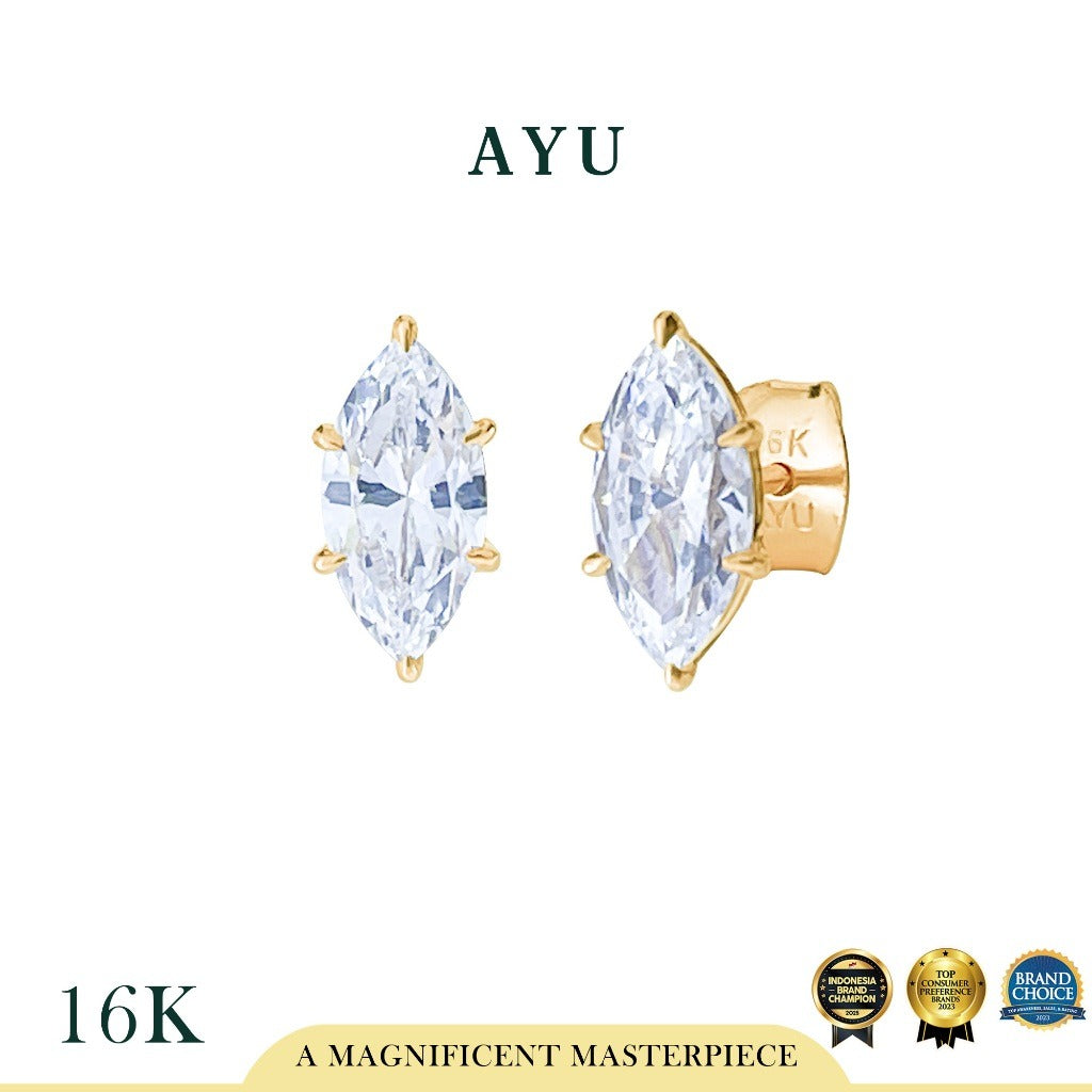 AYU Anting Emas - Selly Studs 16k Yellow Gold